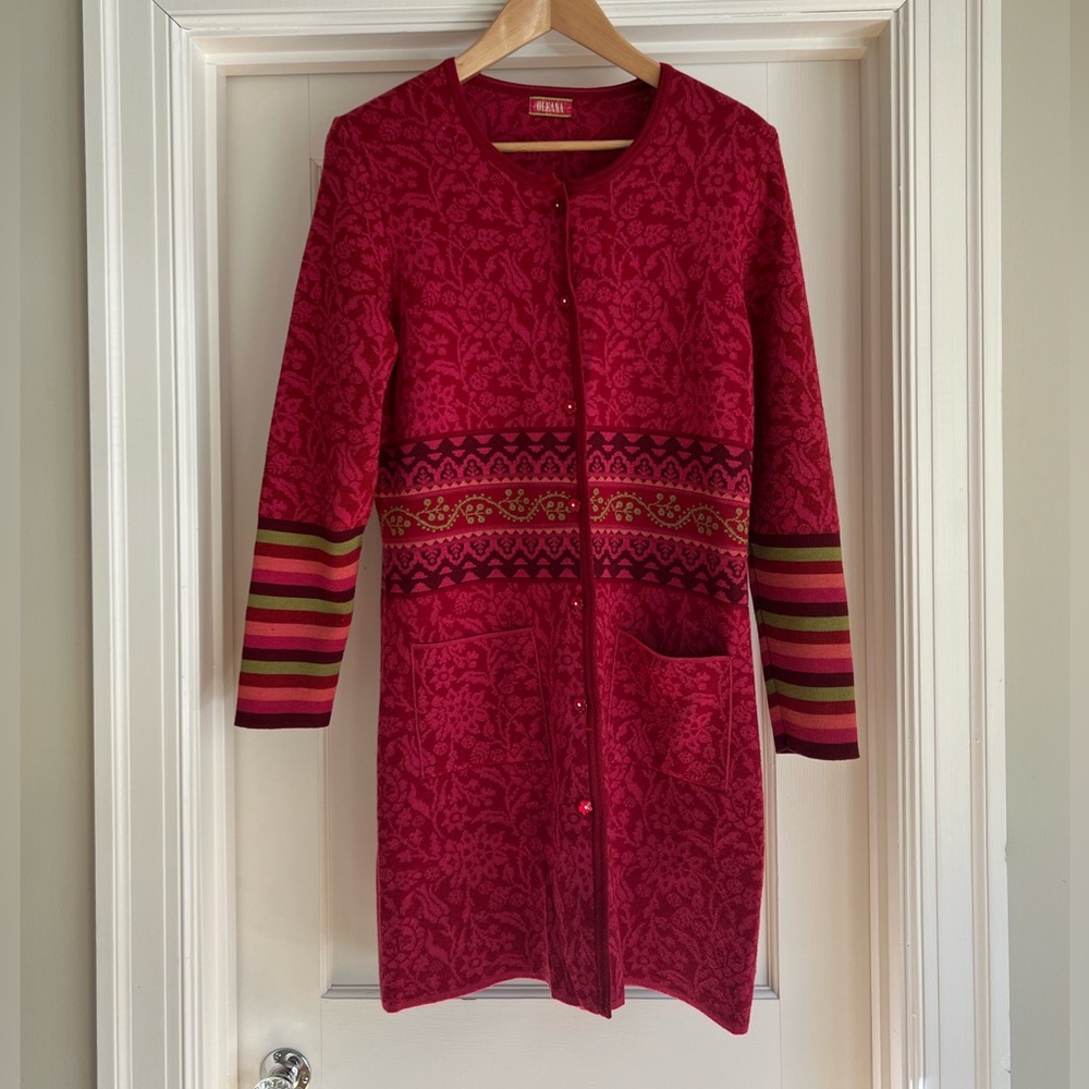 Oleana Silk Road long sweater, XL - Picture 9 of 9